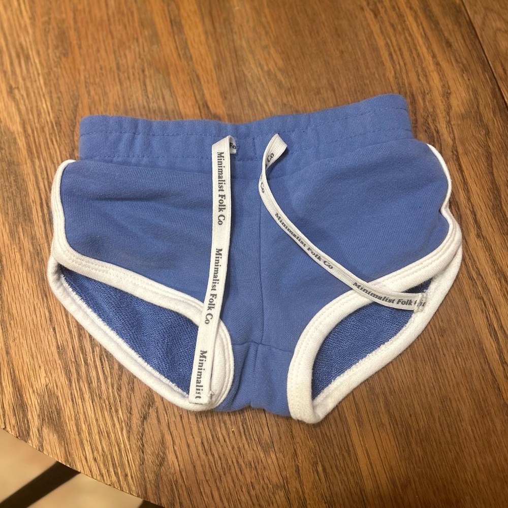 Minimalist Folk Co. blue shorts